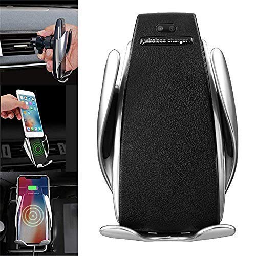 Wireless Charging Car Phone Mount Quick Charger, Smart Sensor Control, 360Â° Rotation