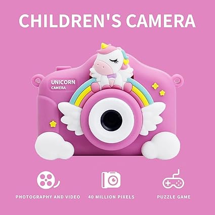 Unicorn Camera for Girls,The Unicorn Toy,HD Digital Video Camera for 3-12 Years Old Childs