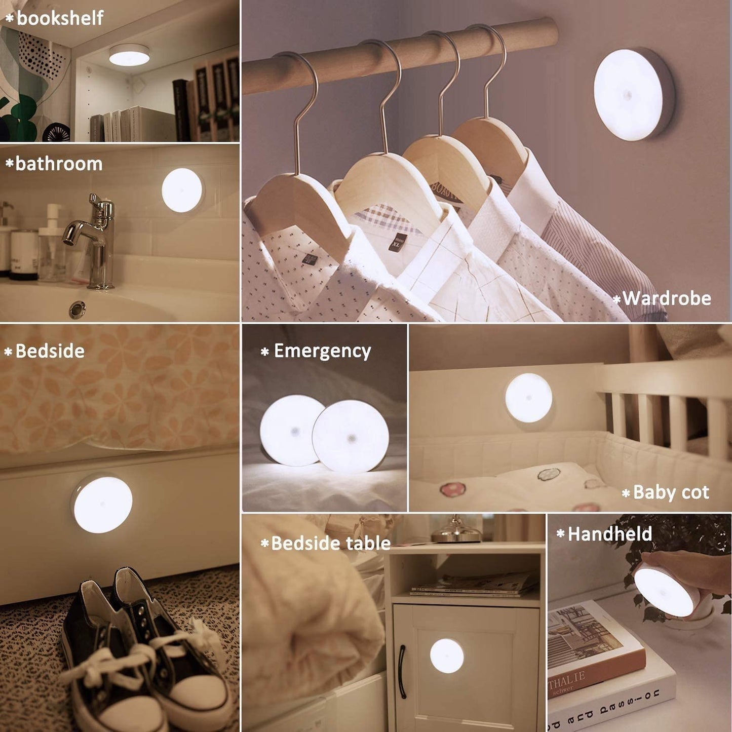 Wireless Motion Sensor Lights for The Home (Pack of 1)