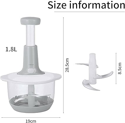 Hand Press Food Chopper Plastic