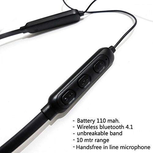 BT-R2 Wireless Bluetooth Necklace in Ear Earphone Compatible with All Smartphone