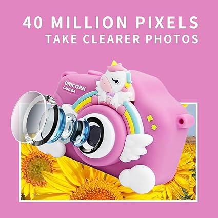 Unicorn Camera for Girls,The Unicorn Toy,HD Digital Video Camera for 3-12 Years Old Childs