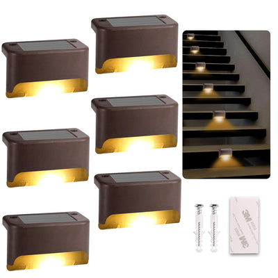 Solar Deck Lights Outdoor ( Pack of 6 )