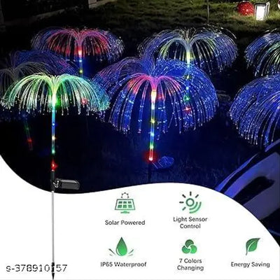 Solar Jellyfish Light Garden Solar Lamp Outdoor 7 Color Changing Waterproof Solar Light (Pack of 2)