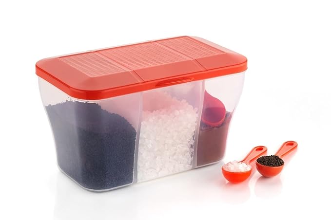 Multipurpose Plastic 3 In 1 Masala Box for Kitchen