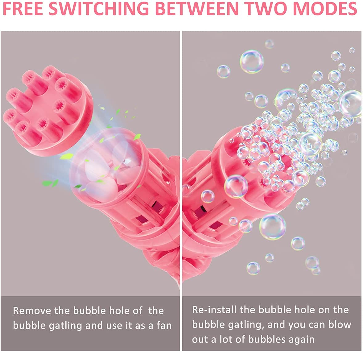 Gatling Bubble Gun Toy for Boys & Girls