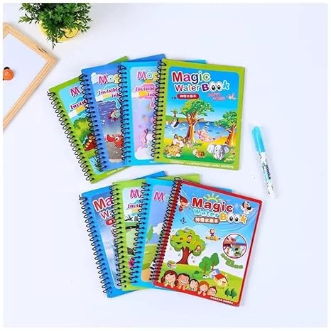 Magic Water Coloring Book with Magic Pen(pack of 3)