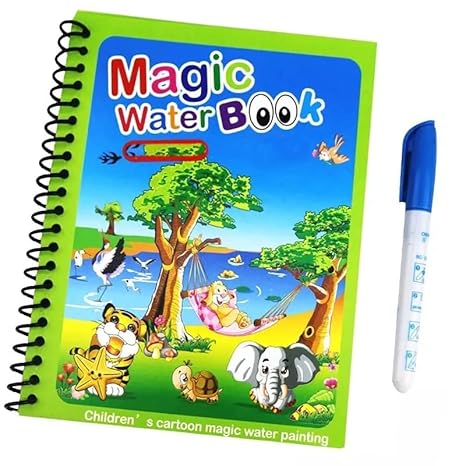 Magic Water Coloring Book with Magic Pen(pack of 3)